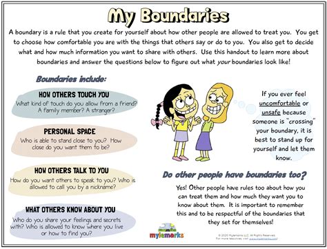 My Boundaries - DBT Worksheets