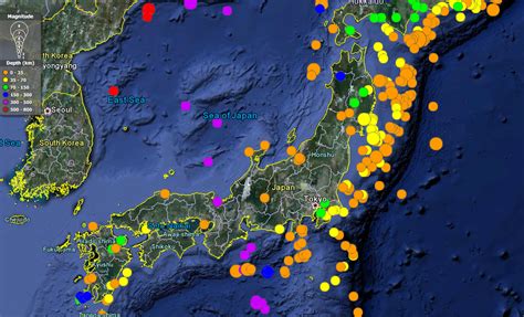 Looking Into Japan's Fault; Mapping the Depth of Japan's Earthquakes ...