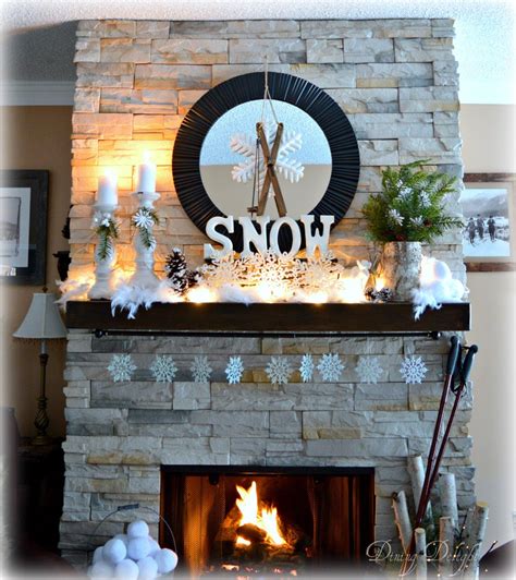 Winter Mantel 2016 | Winter mantle decor, Winter mantels, Winter home decor