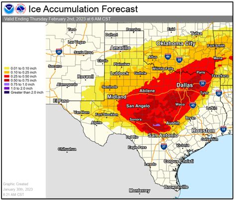 A Winter Storm Warning is in Effect for all of the Hill Country, plus ...