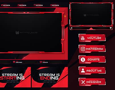 STREAM OVERLAY TEMPLATE DOWNLOAD PSD PACKAGE | Behance