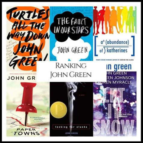 Ranking Author John Green's Best Books (A Bibliography Countdown ...