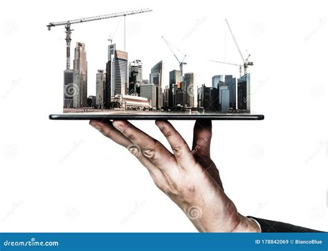 Innovative Architecture And Civil Engineering Plan Stock Photo ...