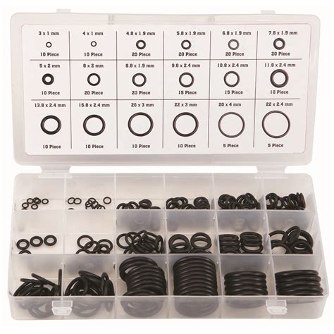 225 Piece Metric Nitrile O-Ring Assortment