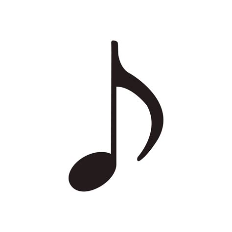 Music note vector illustration melody symbol. Musical design icon and ...