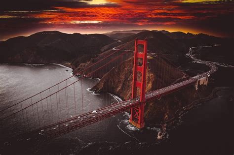 Golden Gate Bridge Sunset Wallpaper - World HD Wallpapers ...