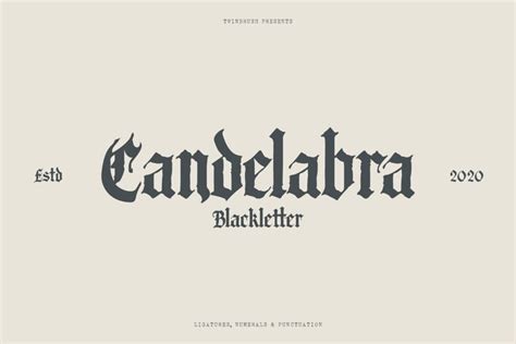 Candelabra Blackletter Font (788360)