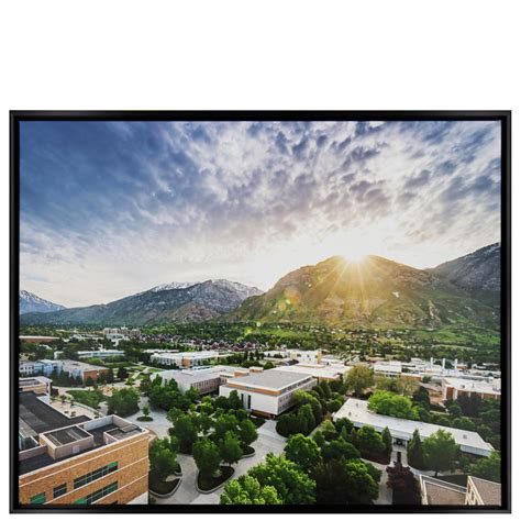 BYU Sunrise Campus Photography Framed Float Art - 24" x 30"