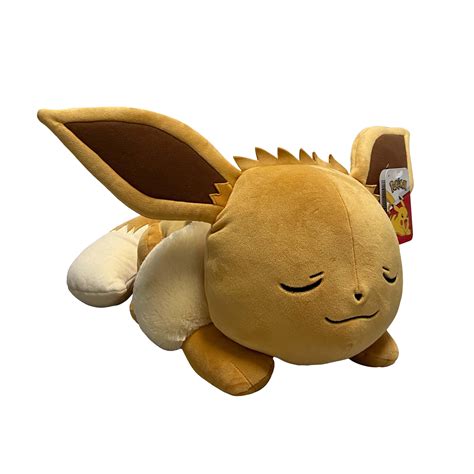 Pokemon Eevee Sleeping Plush 18 in | GameStop