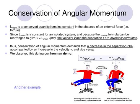 PPT - Conservation of Angular Momentum, Change in Angular Momentum and ...