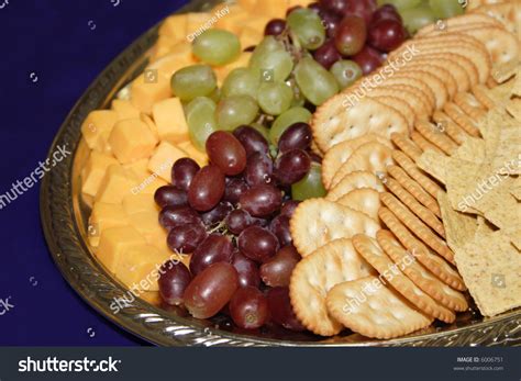 A Fruit, Cheese And Cracker Tray. Stock Photo 6006751 : Shutterstock