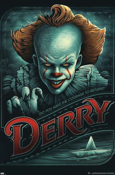 IT - Pennywise Derry Poster - Walmart.com - Walmart.com