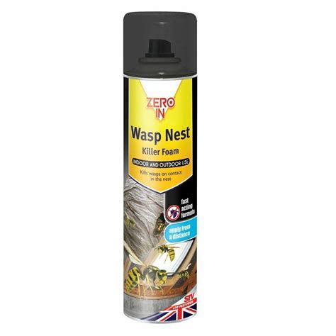 Zero In Home Garden Wasp Nest Foam Destroyer Killer Spray 300ml | eBay