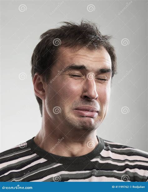 Funny crying man stock photo. Image of human, comical - 41199762