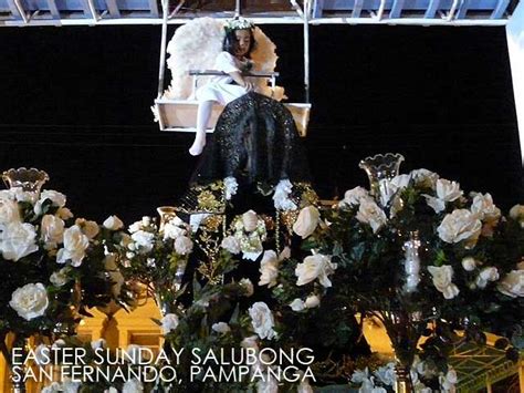 Pampanga: Salubong procession on Easter Sunday and the colorful pusu ...