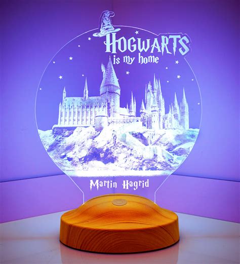 Personalized 3D Lamp Harry Potter Hogwarts Night Light Desk | Etsy