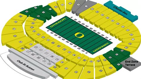 Autzen Stadium Seating Chart With Row Numbers - Chart Walls