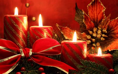 Christmas Candles | Hd Desktop Wallpaper