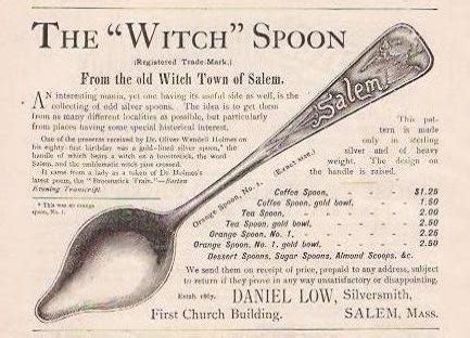 Afflictor.com · Old Print Ad: Salem Witch Spoon (1891)