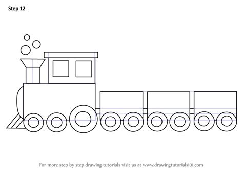 Learn How to Draw a Train for Kids (Trains) Step by Step : Drawing ...