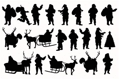 Santa Silhouettes