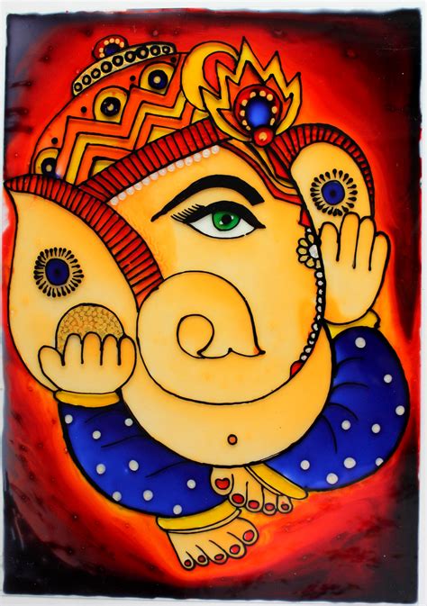 Simple Ganpati Painting Images