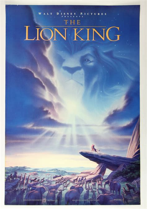 Lot Detail - 1994 Disney's The Lion King Original Movie Poster 27" x 40"