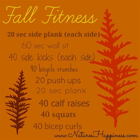 Fall Fitness www.natureshappiness.com | Fall fitness, Calf raises ...