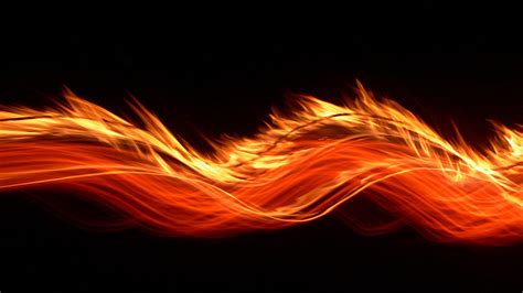 Fire Waves In Black Background HD Fire Wallpapers | HD Wallpapers | ID ...