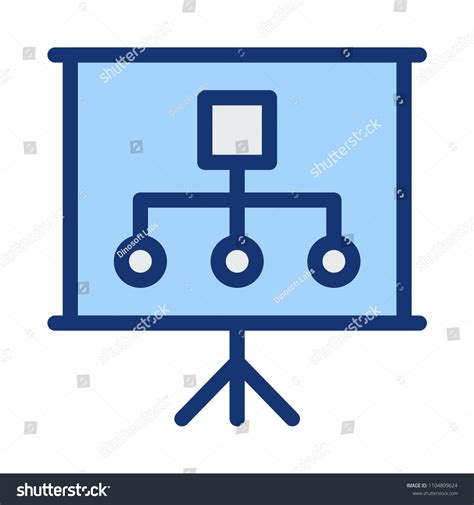 Hierarchy Chart Presentation Stock Vector (Royalty Free) 1104809624 ...