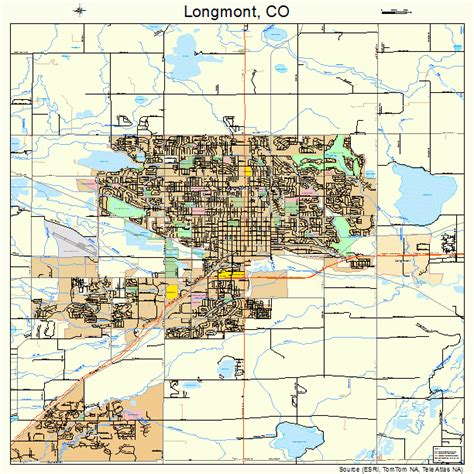 Longmont Colorado Street Map 0845970