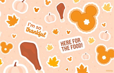 New Disney Thanksgiving Wallpapers, Backgrounds, Instagram Stickers | E ...