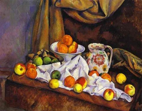 Paul Cézanne | Still Life with Fruit, Pitcher and Fruit-Vase (1892 ...