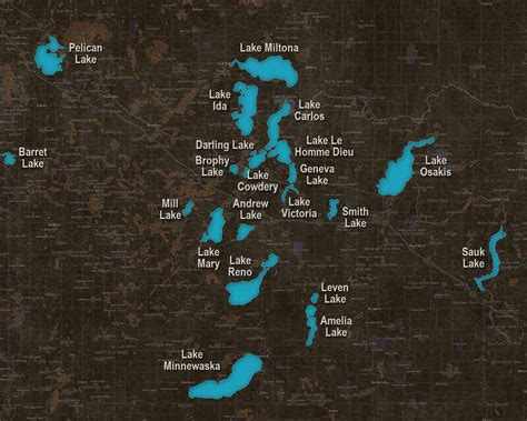 Alexandria MN Lake Maps - Minnesota Resorts Directory