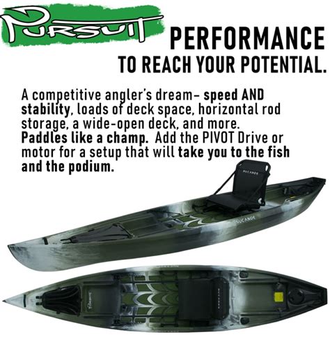 Pursuit Models | Fishing & Hunting Kayaks | NuCanoe