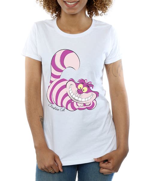 Disney Women's Alice in Wonderland Cheshire Cat T-Shirt | eBay