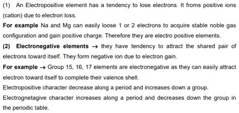 what is electropositive and electronegative elements?