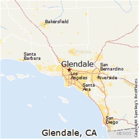 Glendale California Map | World Map Gray