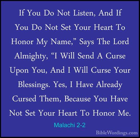 Malachi 2 - Holy Bible English - BibleWordings.com