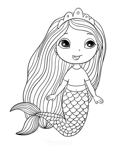 cute mermaid pictures to color - Father Vodcast Picture Gallery