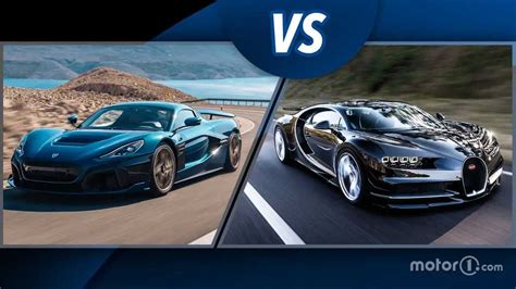 Rimac Nevera vs Bugatti Chiron, l'électrique face à l'essence