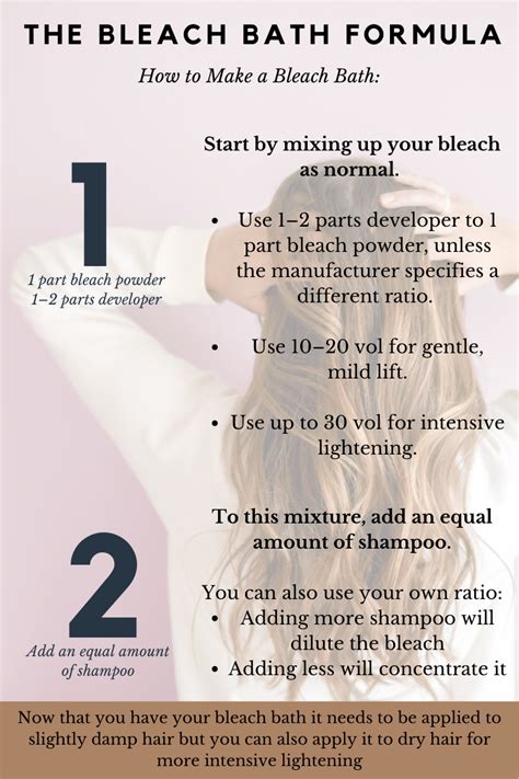 bleach bath hair instructions - Piper Ritchie