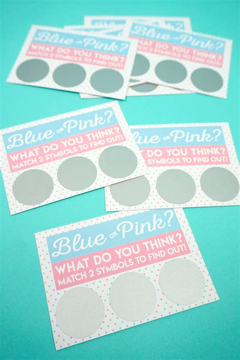 Free Printable Gender Reveal Scratch-Off Cards - Happiness is Homemade