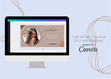 Email Signature, Signature Template, Canva Email Template, Business ...