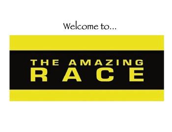 Amazing Race Envelope Template - Card Template