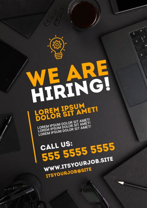 WE ARE HIRING POSTER Template | PosterMyWall