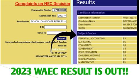 WAEC RESULT 2023: How To Check Waec result [Waec Releases Result] - YouTube