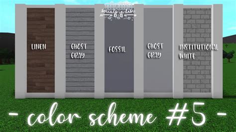 Bloxburg House Color Schemes Roof : Pin By Yohance On Color Schemes For ...