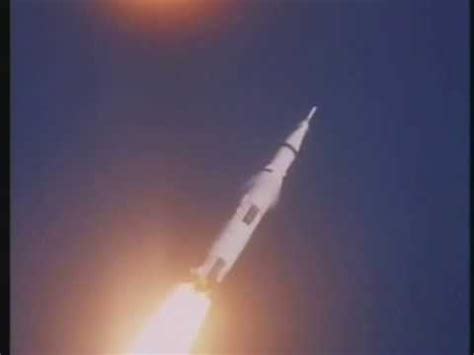 NASA TV footage of the launch of Apollo 8 the first manned launch of ...