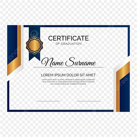 Certificate Graduation Award Vector Hd Images, Frame Design For ...